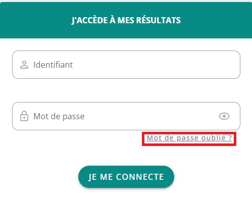 Mot de passe oublié Mot de passe oublié
